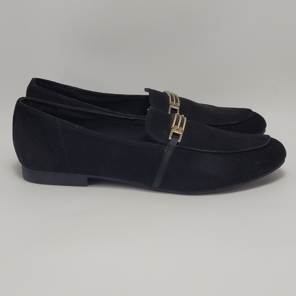 Brash Block Heel Slip On Loafers Size 8.5 Black